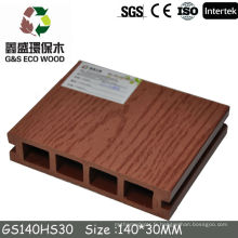 2016 Platelage extérieur solide WPC Platelage composite Platelage en bois et plastique